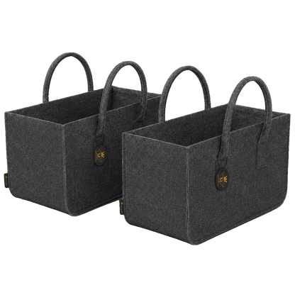 Allzweck Filztaschen M 2er-Set – mit Tragegriffen, 50 cm – freigestellt