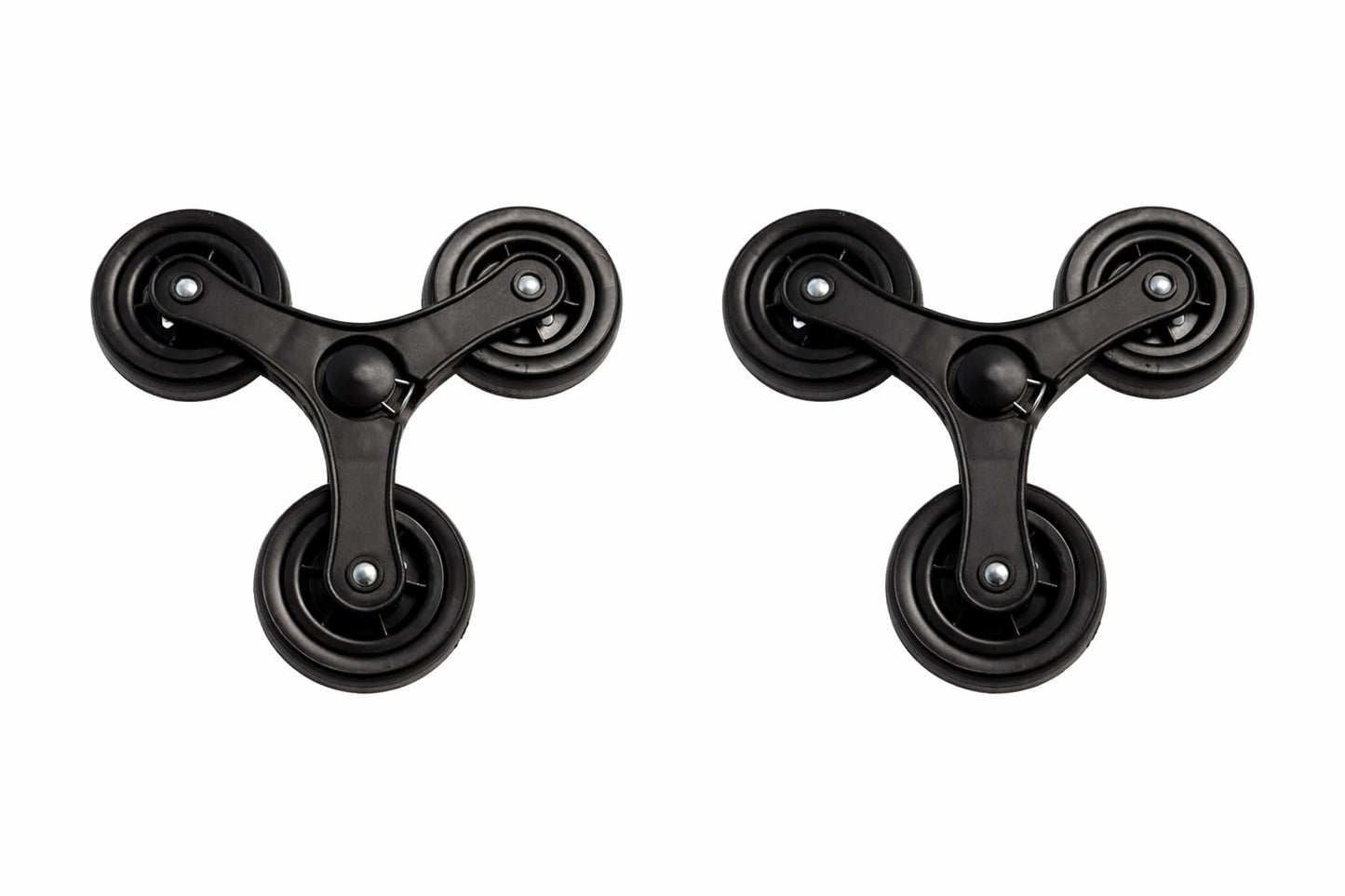 Rubberneck Ersatzräder Einkaufstrolley 3x3 Rad-System 2er Set
