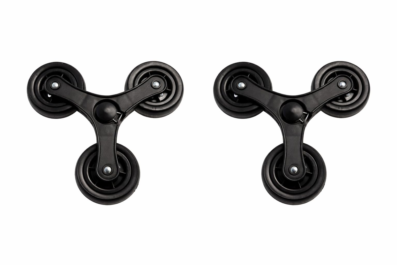 Rubberneck Ersatzräder Einkaufstrolley 3x3 Rad-System 2er Set