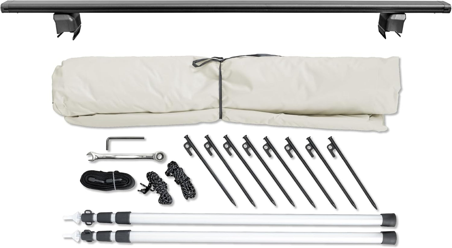 Camp Air Auto-Vorzelt – Tarp mit Dachträger für SUV & Kombi, UV 50+ Sonnen- & Regenschutz