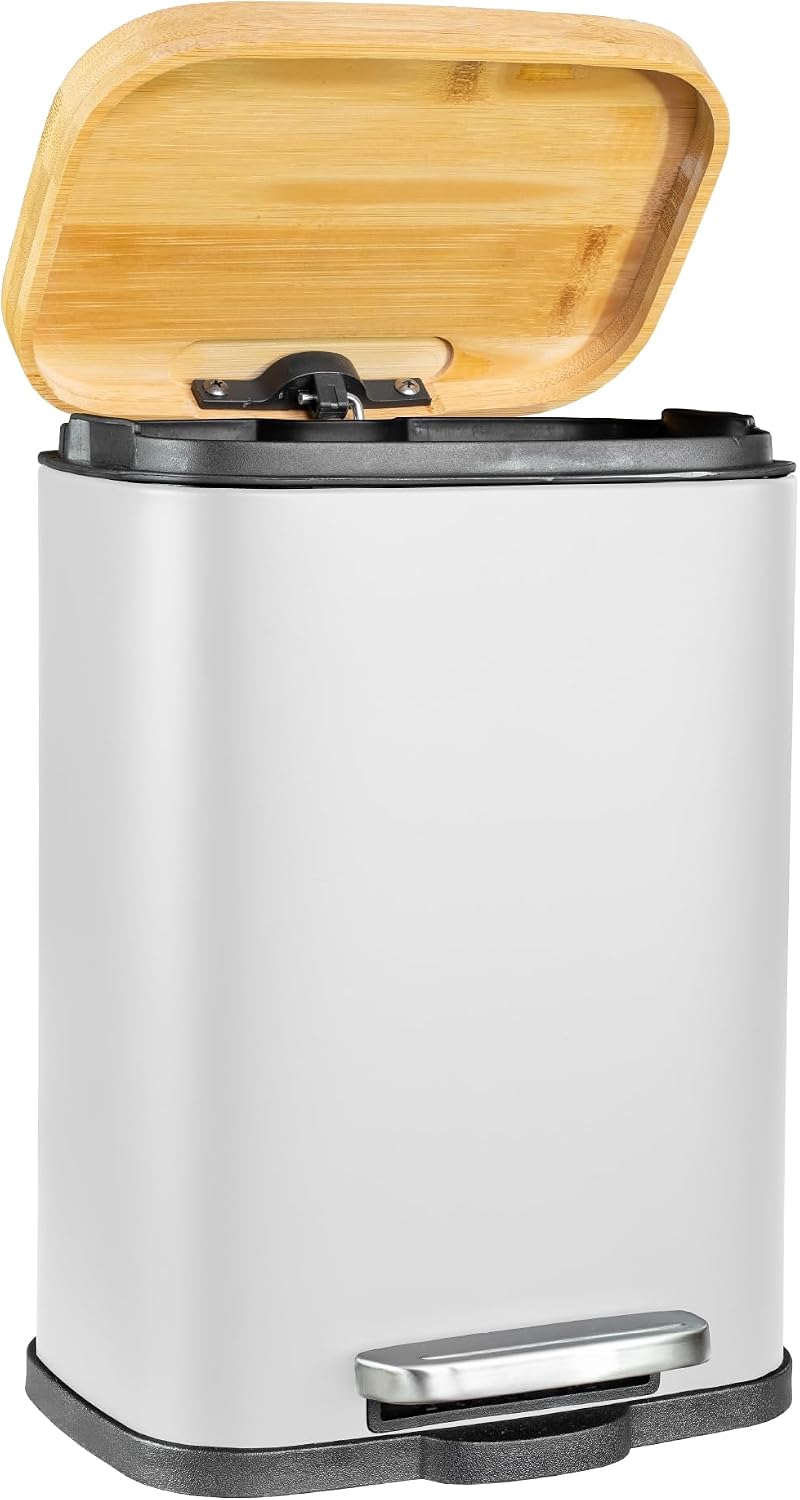 Solly's Kosmetikeimer 5 L schwarz mit Bambusdeckel