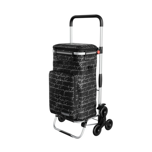 Rubberneck Einkaufstrolley Anthrazit – Treppensteiger, freigestellt
