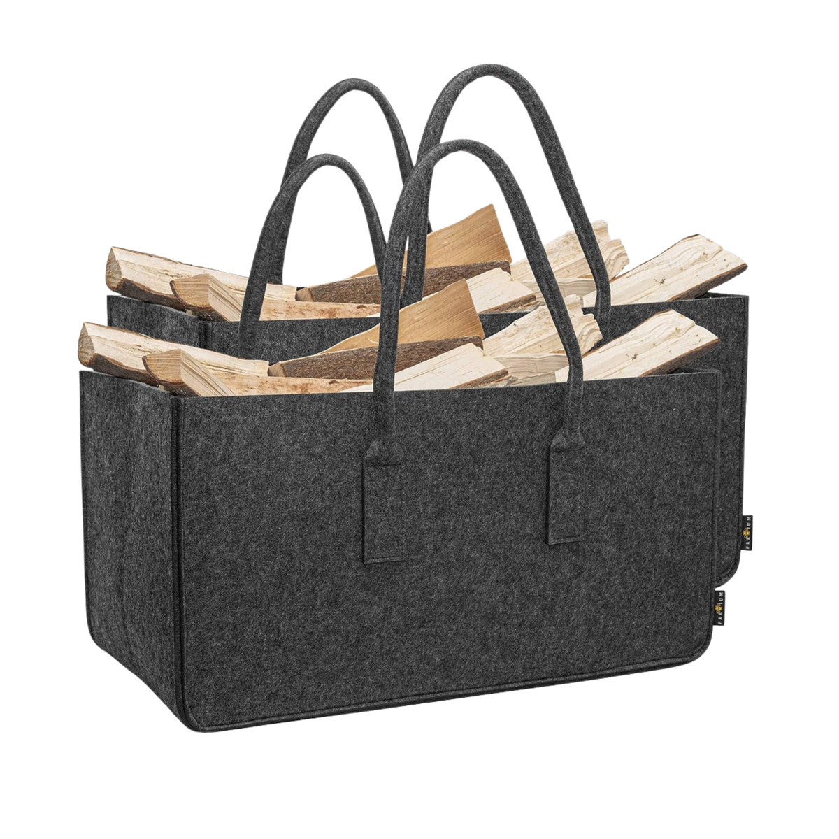 Allzweck Filztaschen XL 2er-Set mit Kaminholz