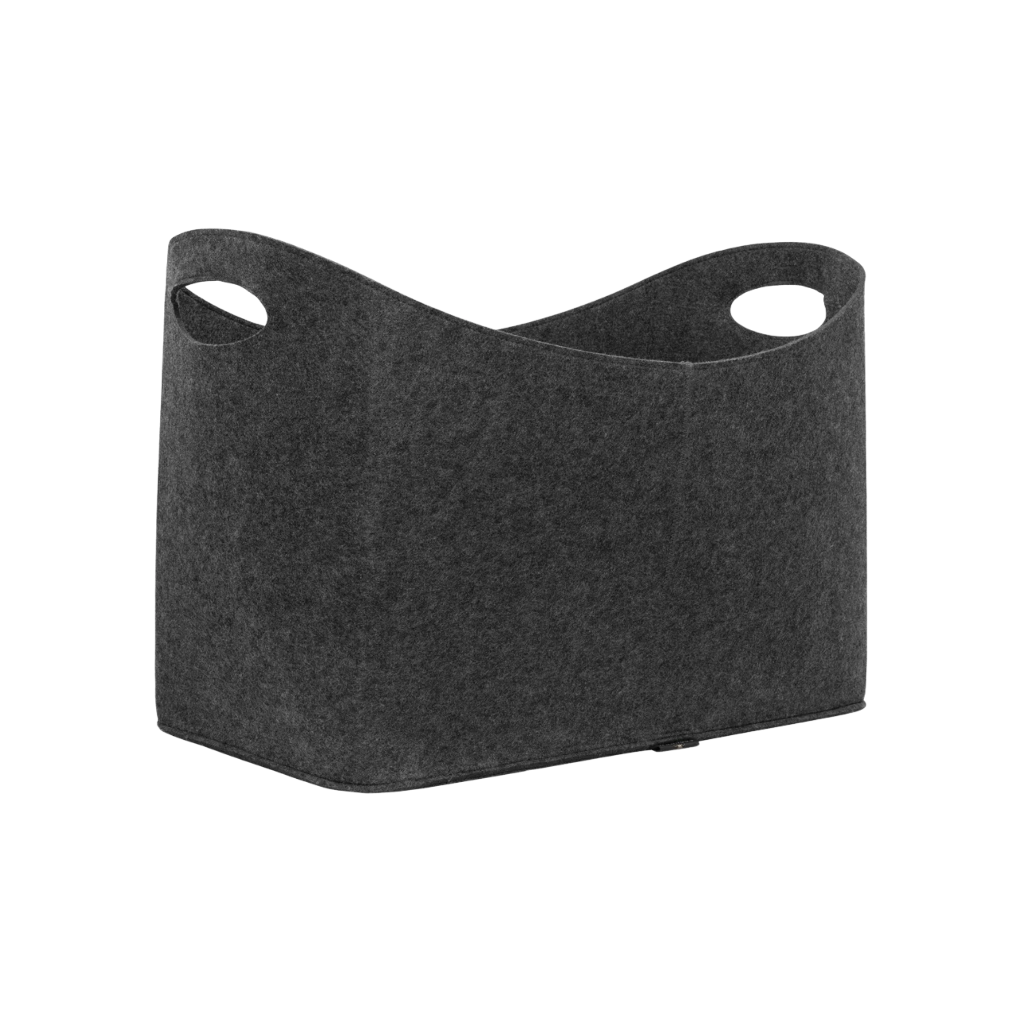 Kaminholztasche oval aus Filz