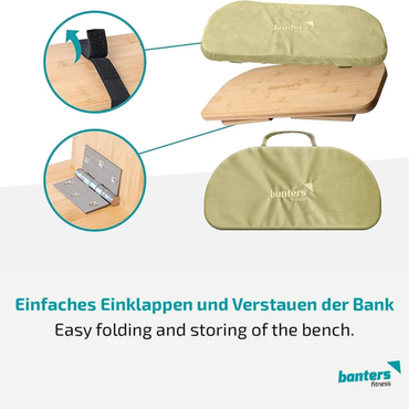 Meditationsbank Klappmechanik