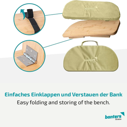 Meditationsbank Klappmechanik