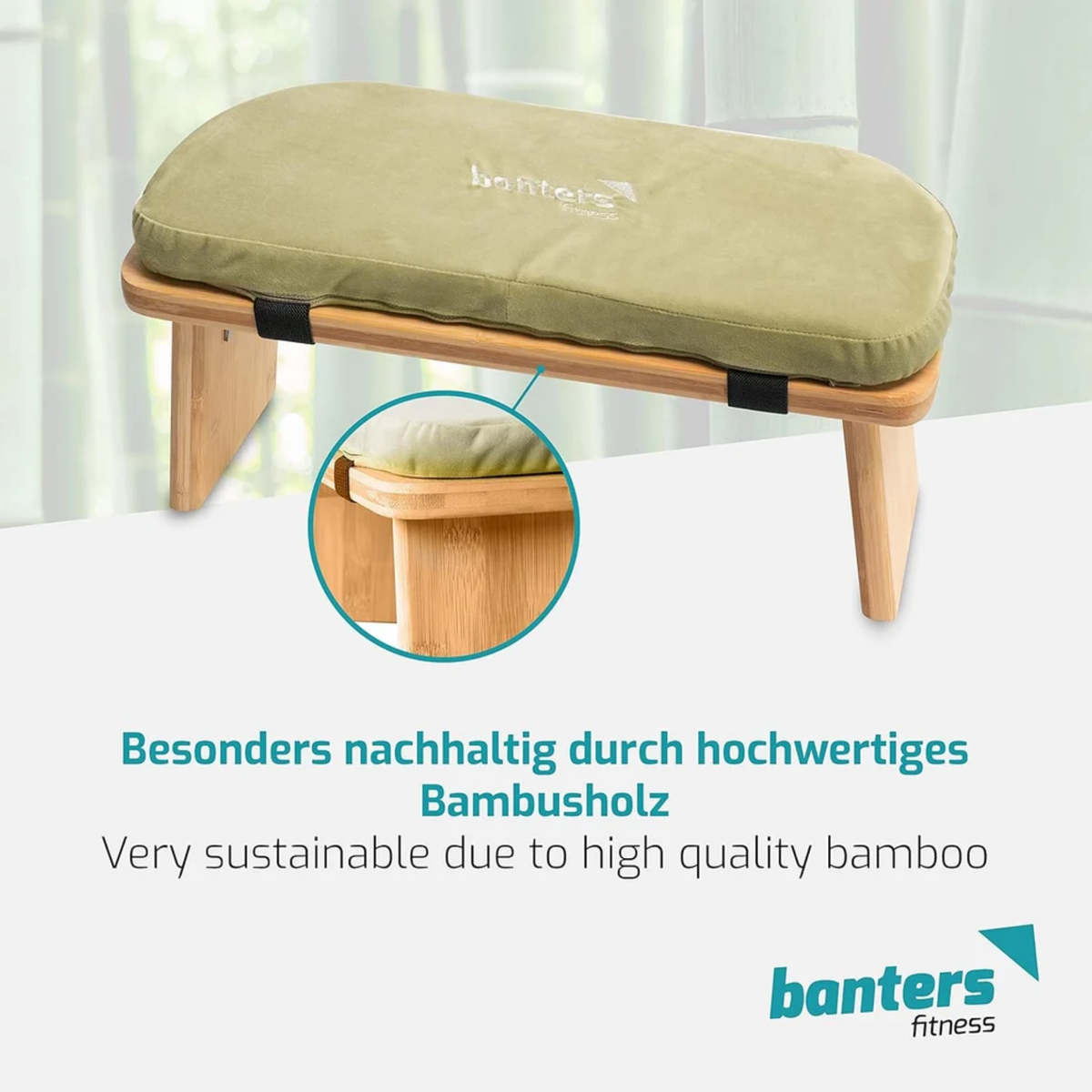 Meditationsbank Bambus nachhaltig