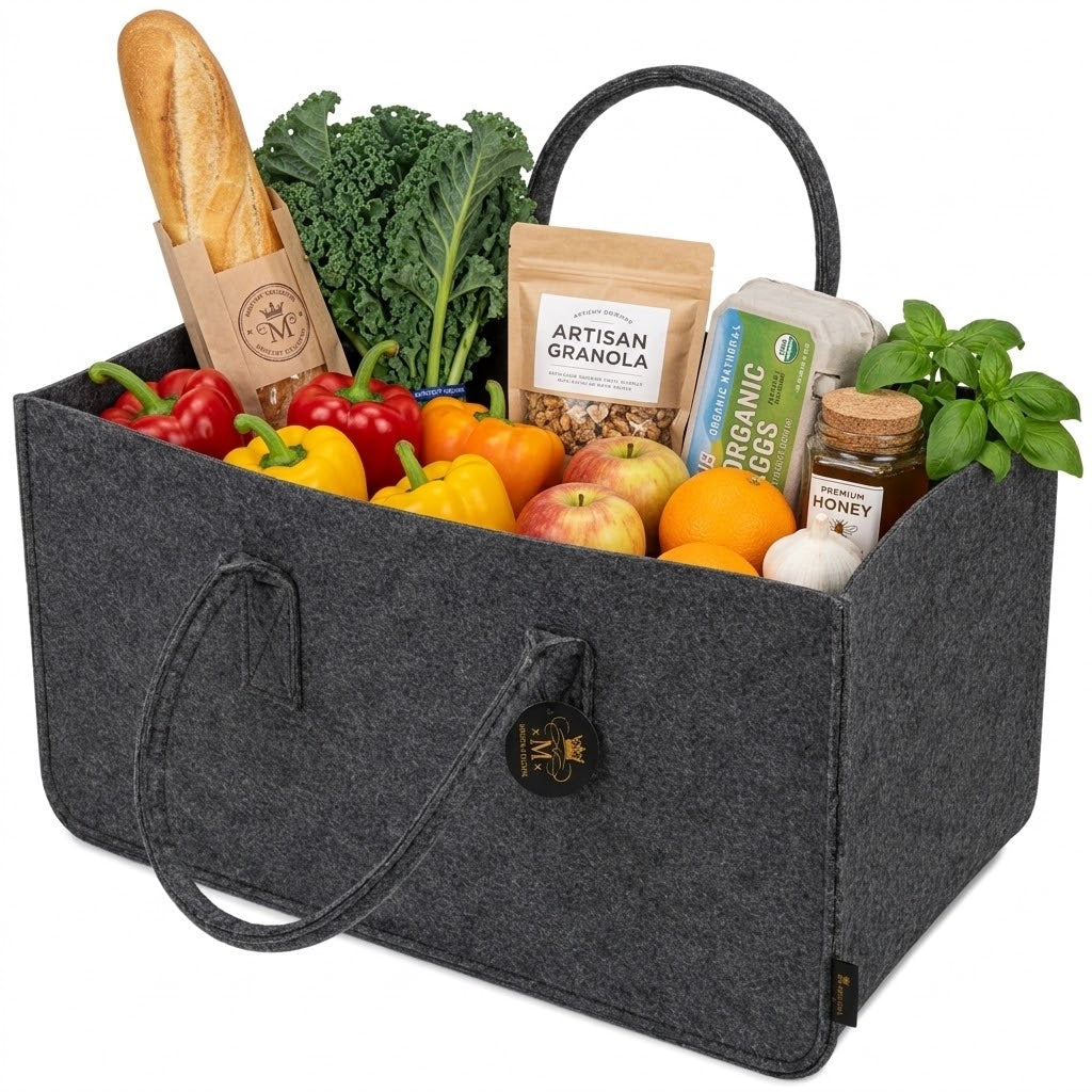 Allzweck Filztasche M mit Tragegriffen – 50 cm