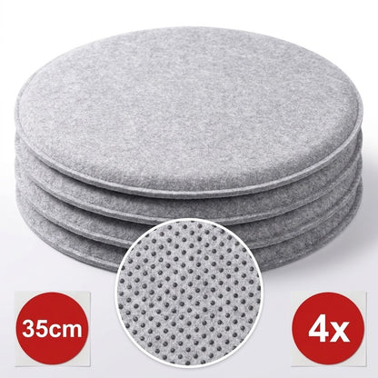 Filz Sitzkissen rund (4er-Set) – Ø 35 cm