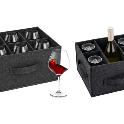 Filz Wein-Set – Rotwein- und Weißweinglashalter